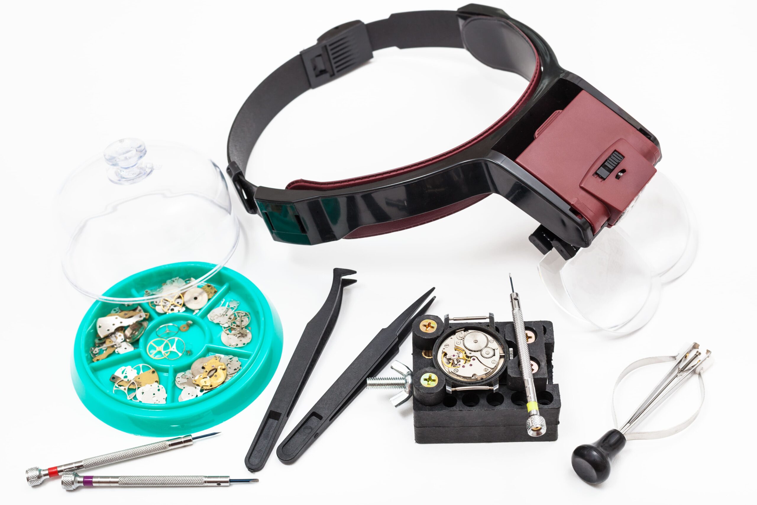 various tools with head mounted magnifier 2024 10 16 22 10 25 utc scaled