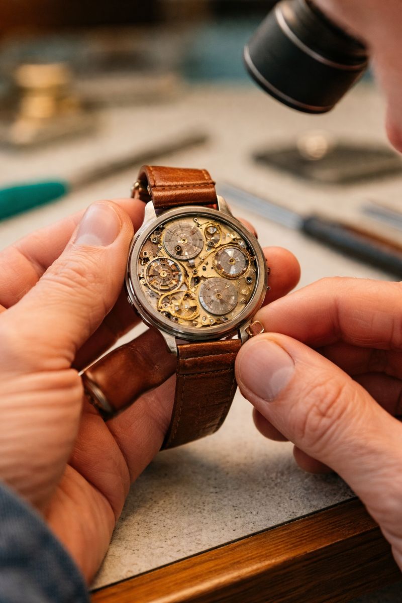 Watchmaker performing vintage watch restoration Minneapolis at Fixology Repair